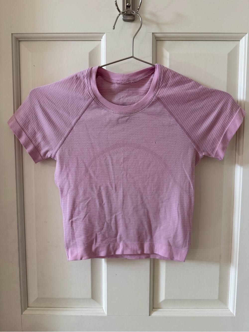 Lululemon Swiftly Tech Short Sleeve Crop Top Pink | Women’s Size 0